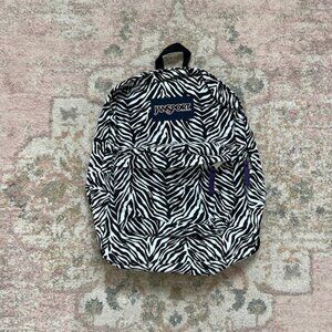 Jansport Superbreak Zebra Print Backpack